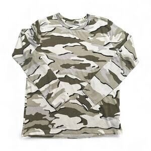 Abercrombie Kids Size 15-16 Youth Camo Army Print Long Sleeve Shirt